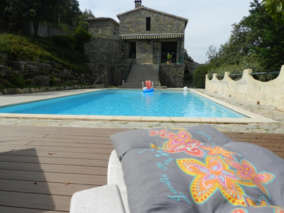 Chambre Cevennes: Piscine, Lamas, Riviere Cros  Екстериор снимка